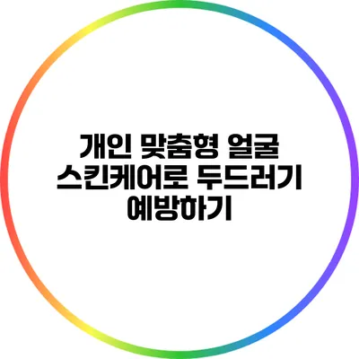 개인 맞춤형 얼굴 스킨케어로 두드러기 예방하기