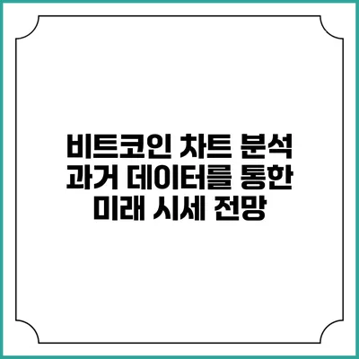 비트코인 차트 분석: 과거 데이터를 통한 미래 시세 전망